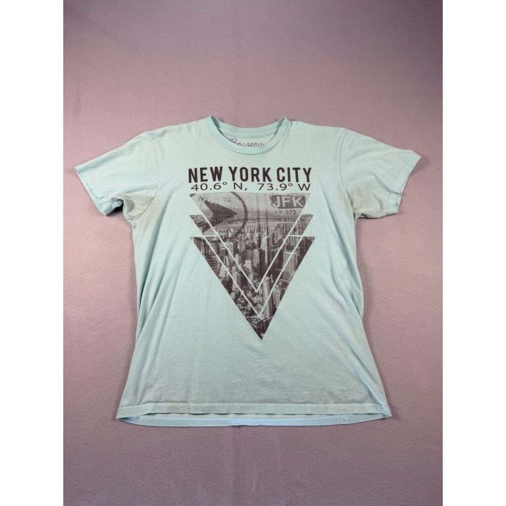 Vintage Bowery Supply Co. New York City Mint 100% Cotton T-shirt Size Medium
